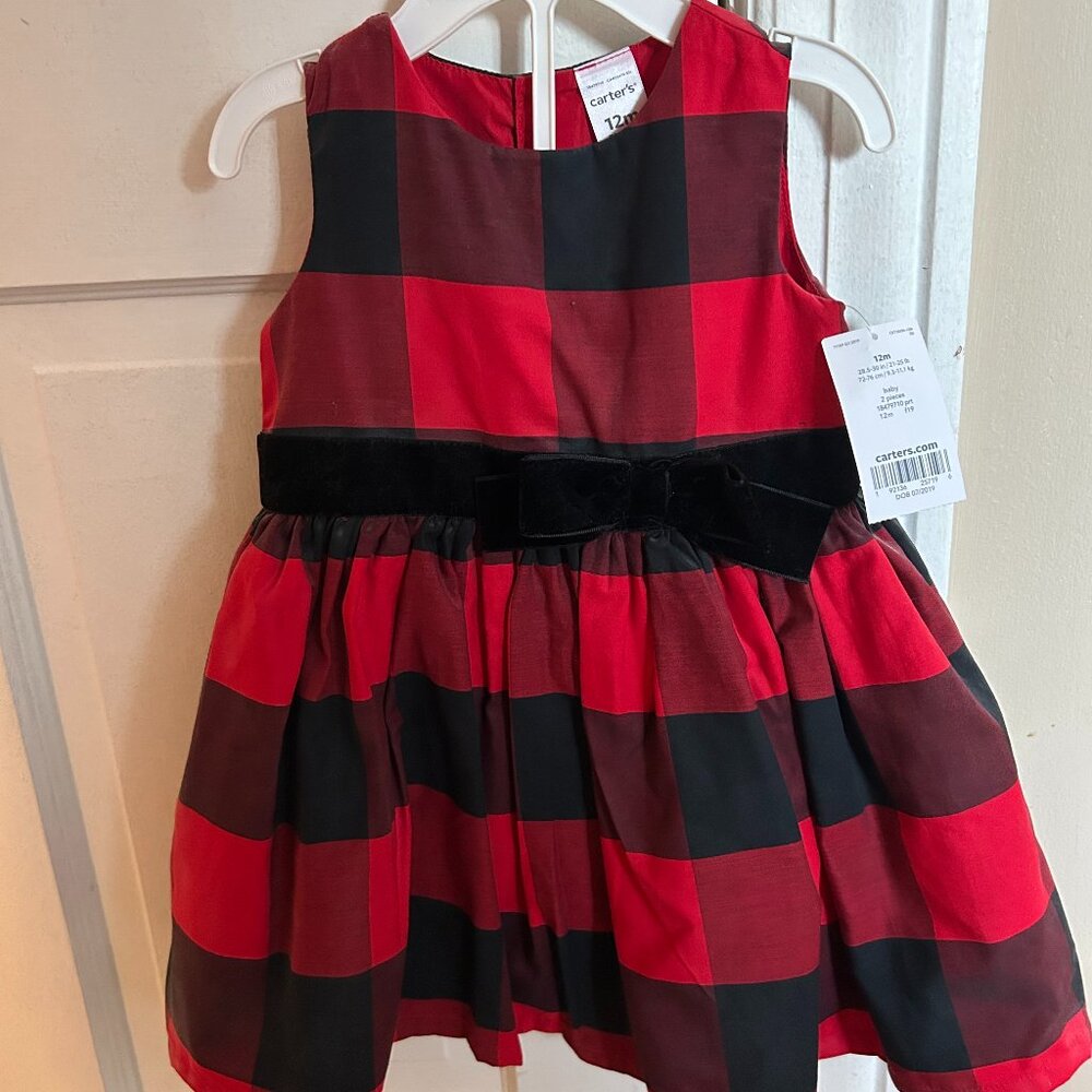 Baby Girl 12 Month Carter's Dress NEW with tags